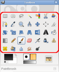 The Tool Icons in the Toolbox